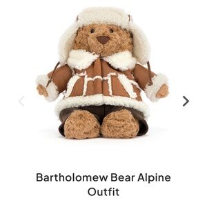 Bartholemew  bear alpine outfit